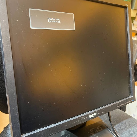 Acer V173 17” LCD Flat Panel VGA Computer Monitor- Tested, Working - Picture 2 of 10